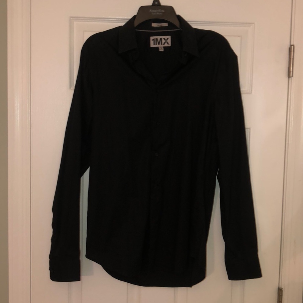 Express Men’s Black Button Down Shirt